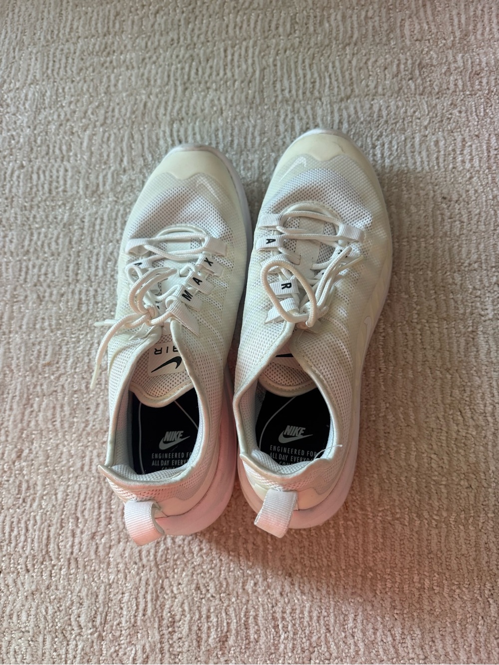 Nike Women’s Cream/White Breathable Mesh Sneakers